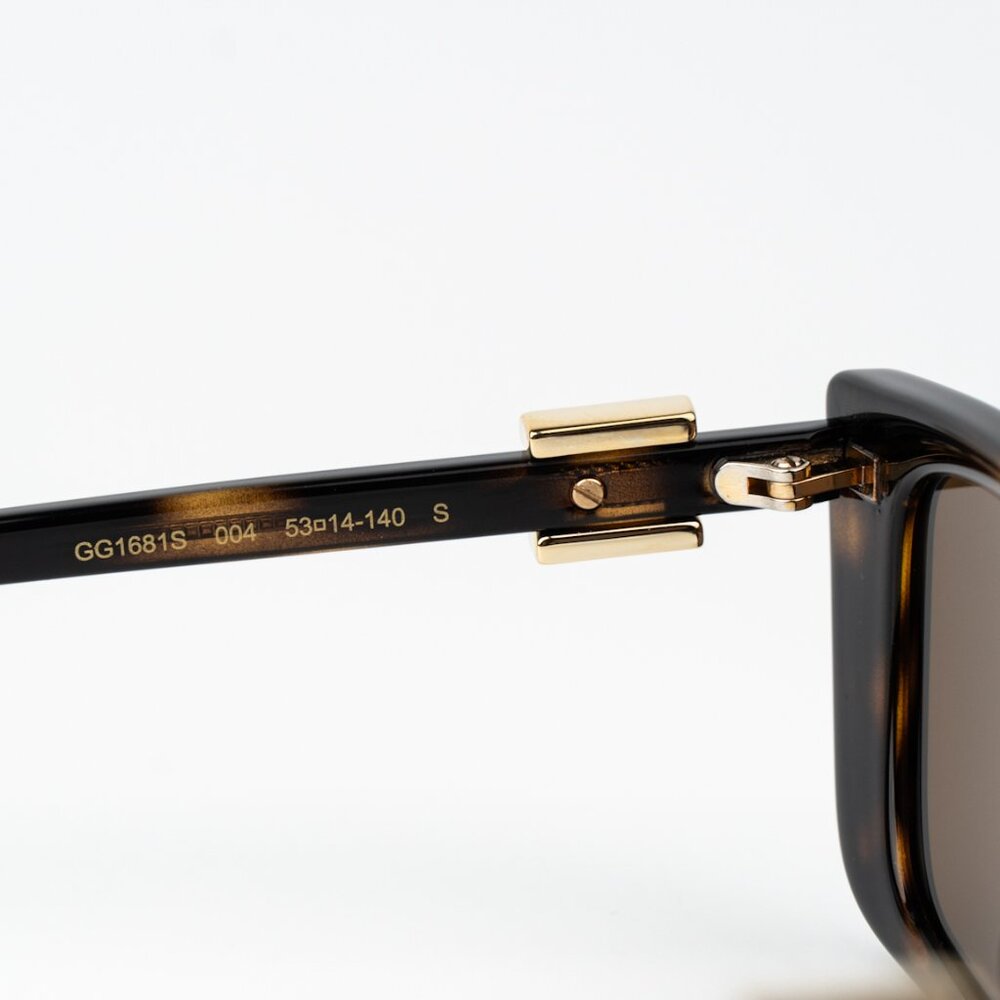 Gucci Women Sunglasses Havana Brown Cat Eye GG1681S 004 BRAND NEW - Picture 7 of 11